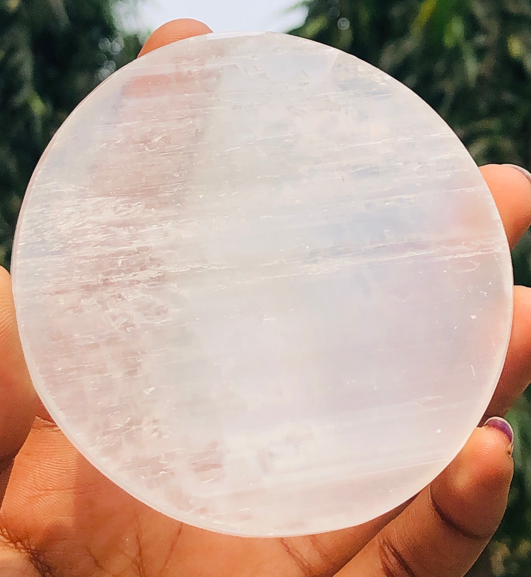 Charming 456.00 Cts Genuine Selenite Healing Crystal Gemstone Premium Plate