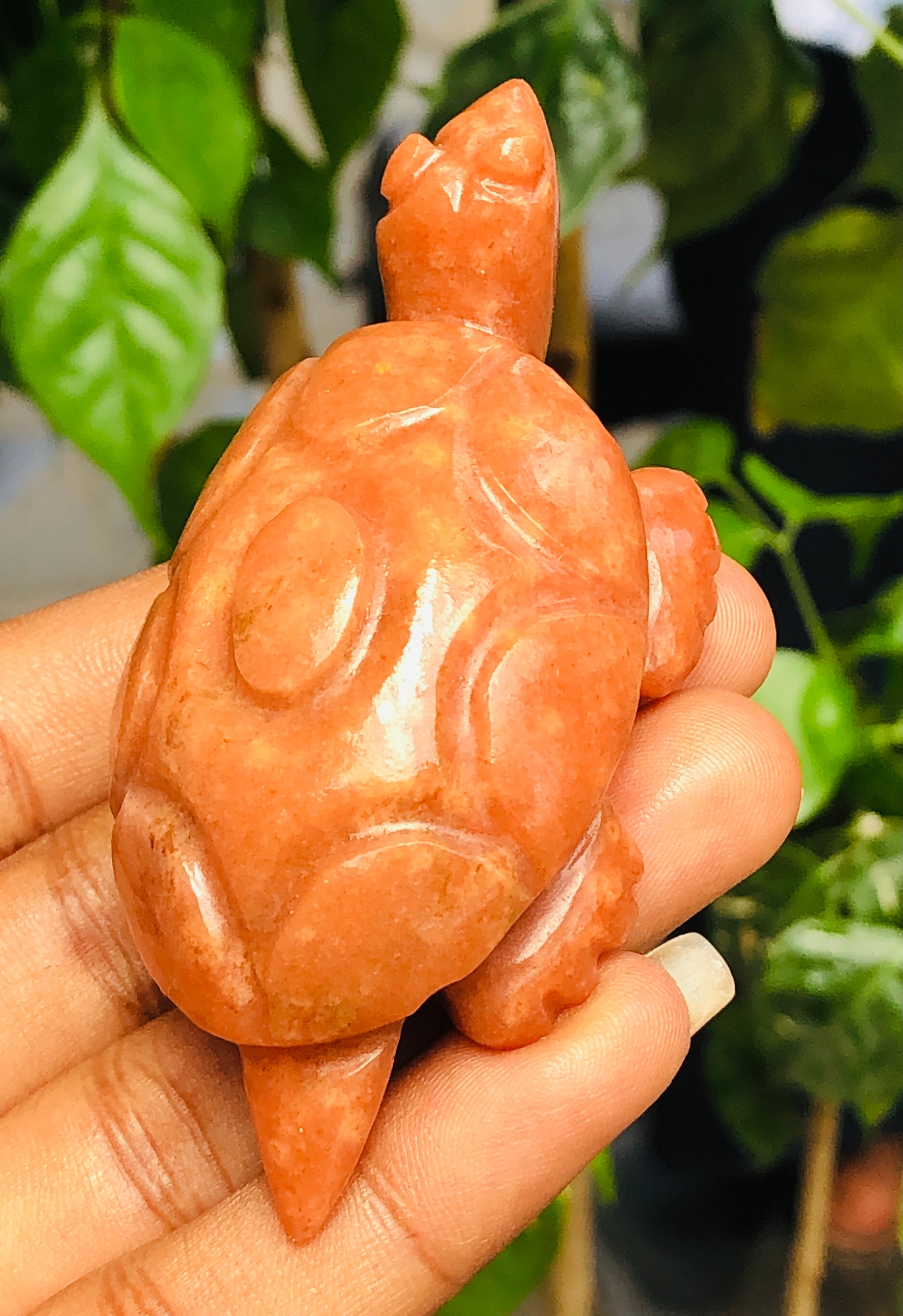Beautiful 347.00 Carats Genuine Aventurine Hand Carved Crystal Gemstone Carving Turtle 2026 Collection