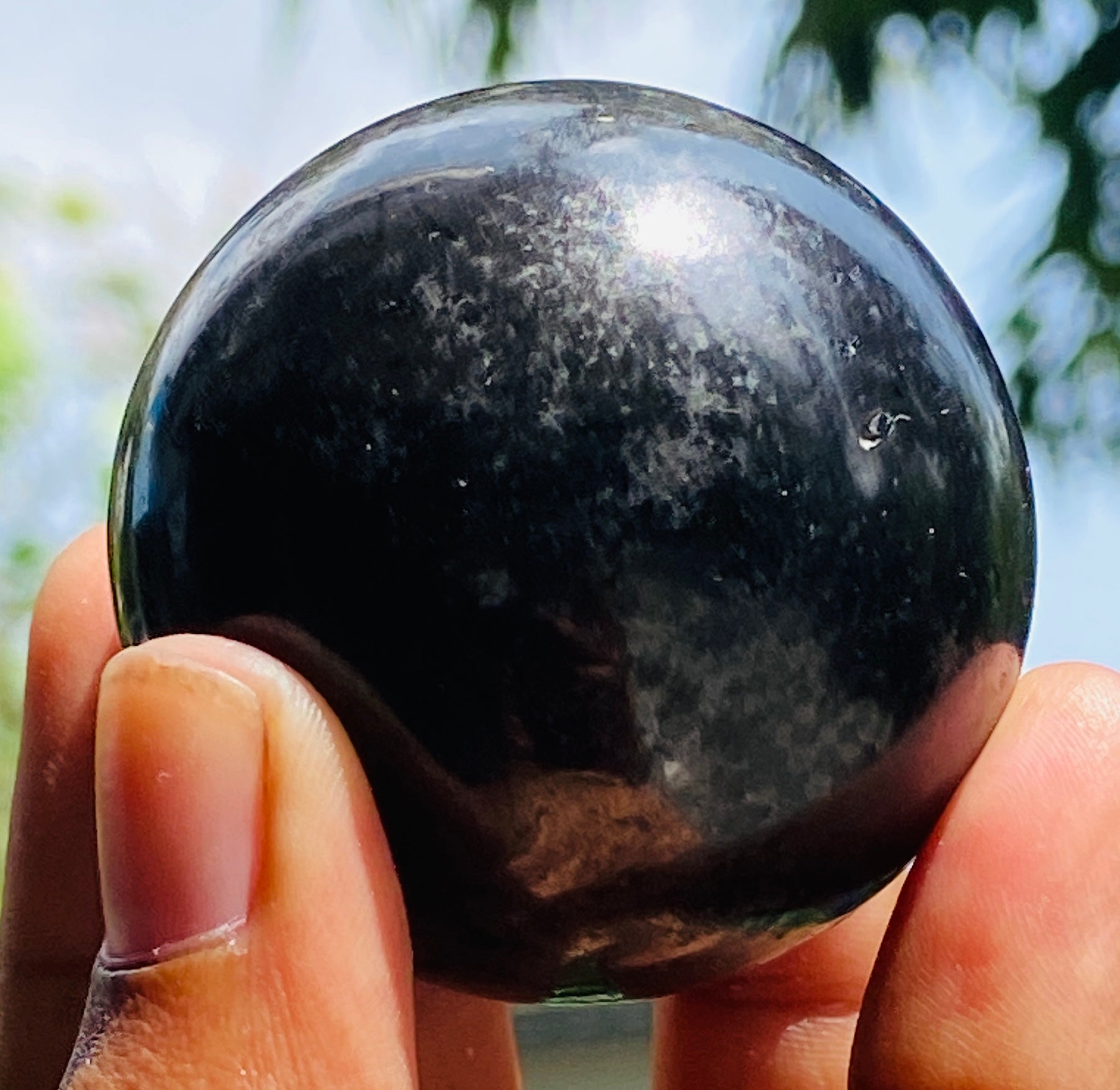Amazing 661.00 Cts Genuine Black Tourmaline Healing Sphere