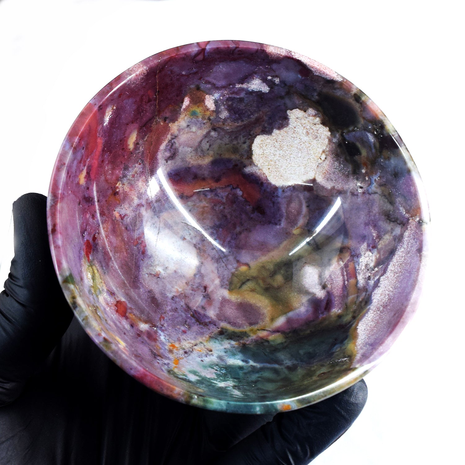 Great 465.00 Carats Genuine Bloodstone Hand Carved Crystal Gemstone Carving Big Bowl