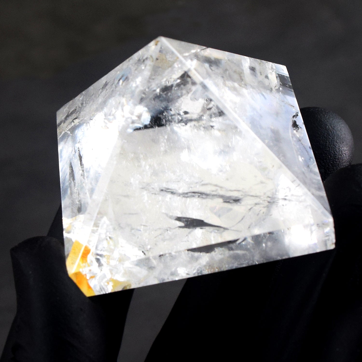 Gracious 319.00 Cts Genuine White Quartz Crystal Specimen Divine Pyramid
