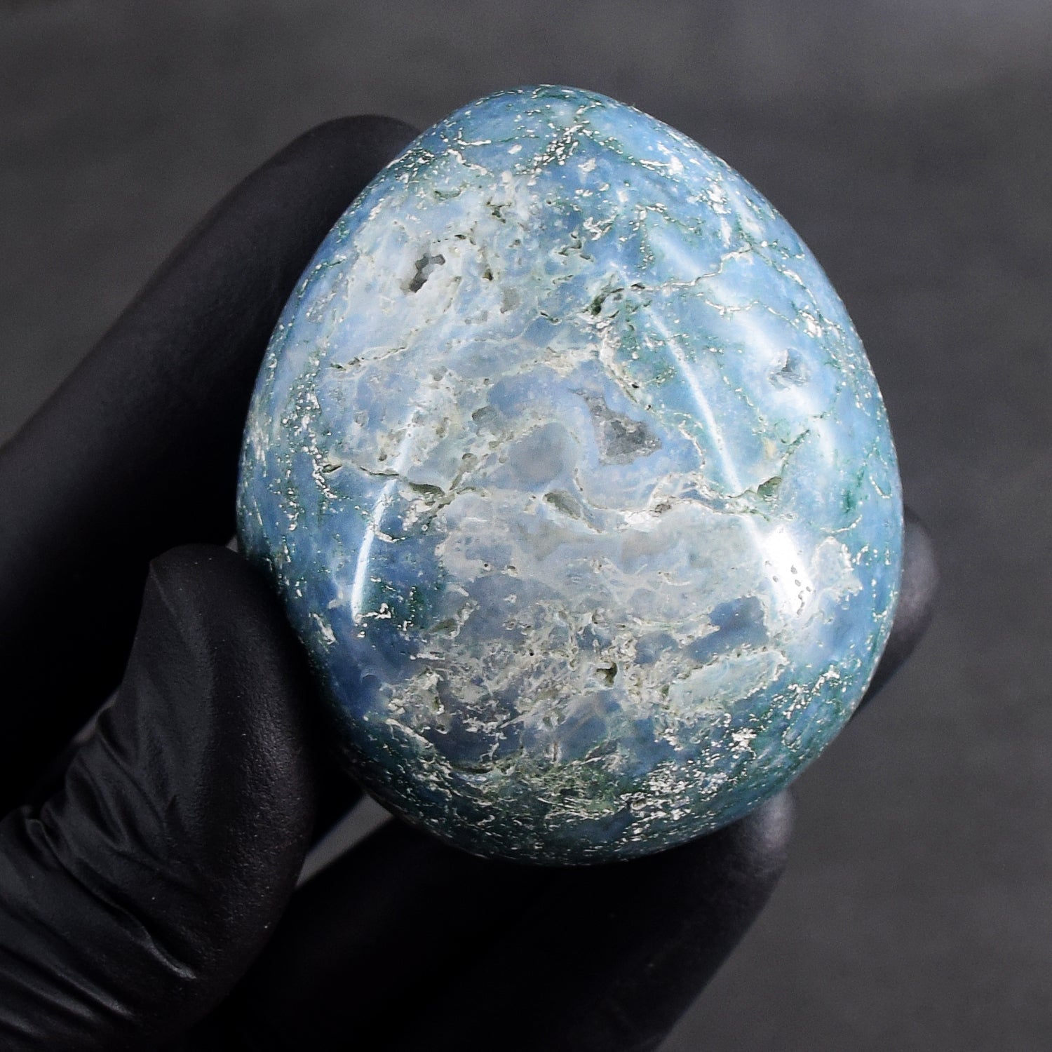 Elegant 796.00 Cts Genuine Moss Agate Healing Premium Crystal Egg