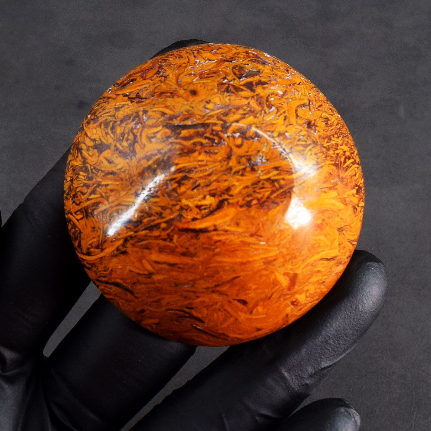 Amazing 178.00 Carats Genuine Golden Art Jasper Hand Carved  Crystal Gemstone Carving Bowl