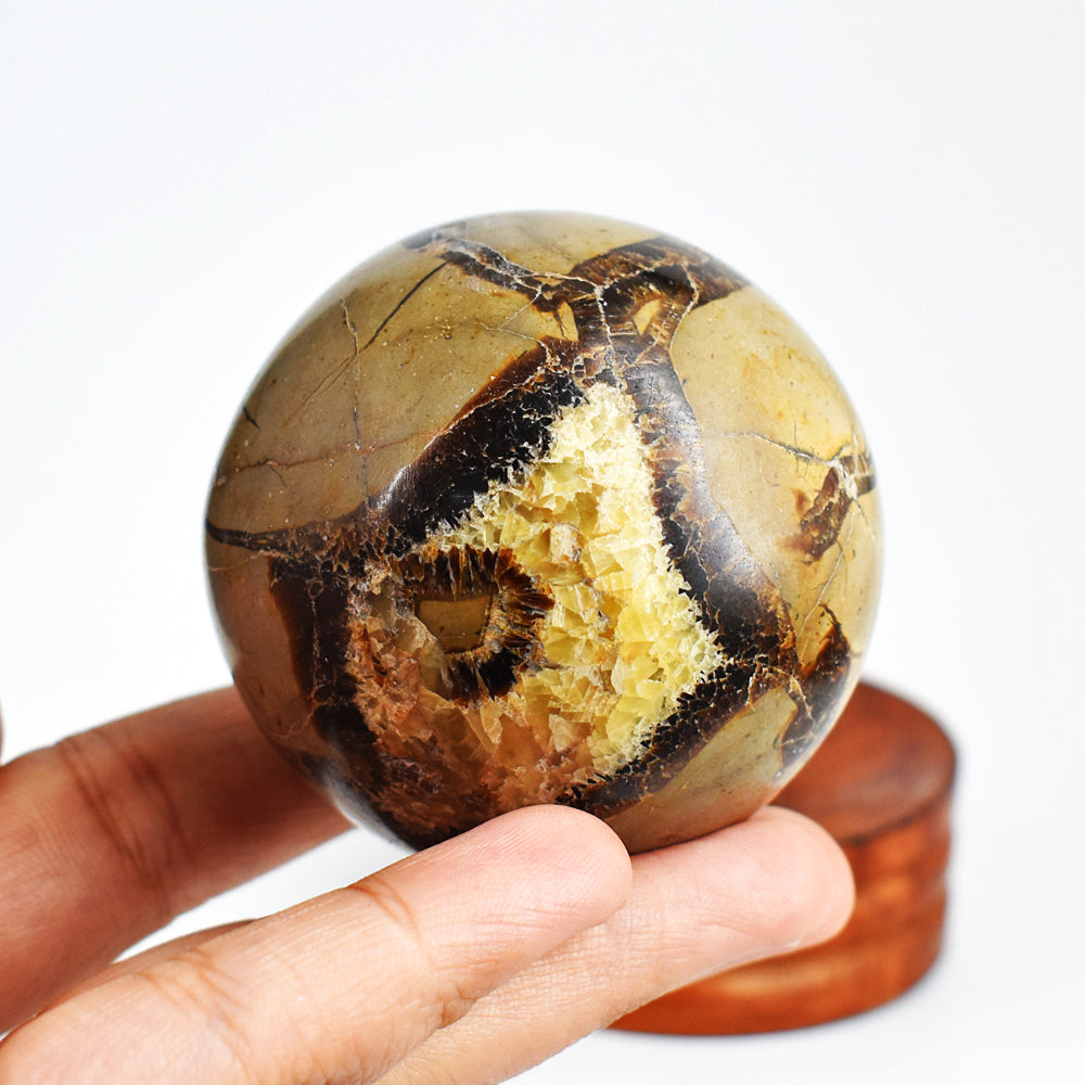 Amazing 1121.00  Cts  Genuine  Septarian Agate  Hand  Carved  Crystal  Healing  Sphere