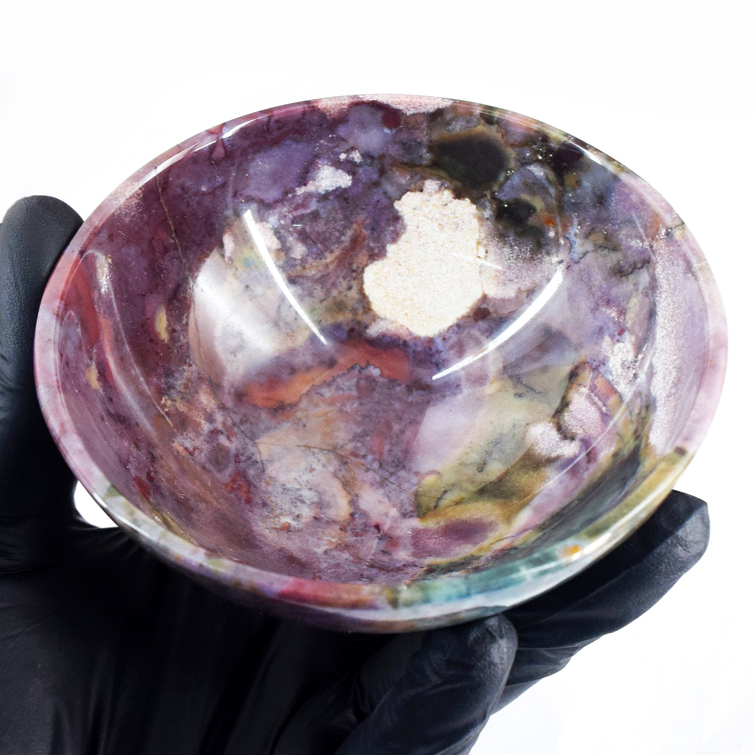 Great 465.00 Carats Genuine Bloodstone Hand Carved Crystal Gemstone Carving Big Bowl