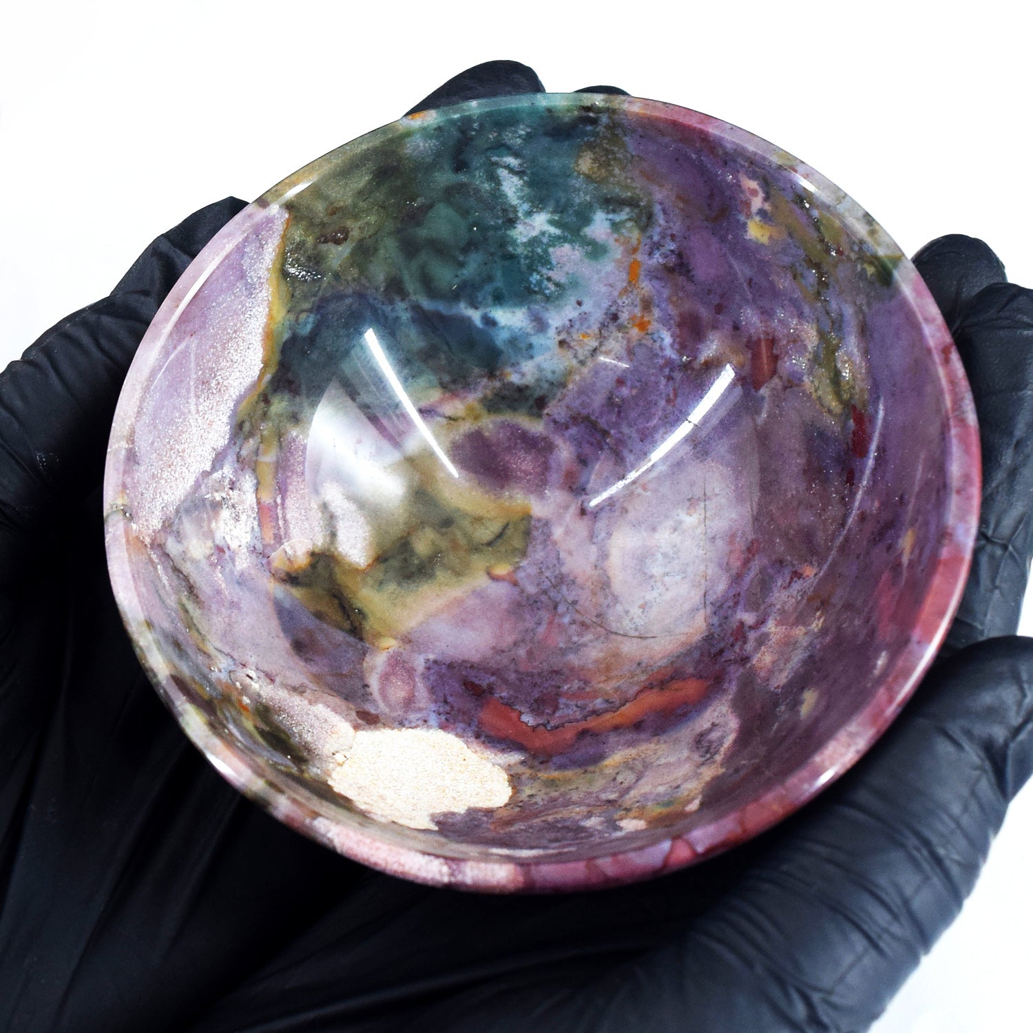 Great 465.00 Carats Genuine Bloodstone Hand Carved Crystal Gemstone Carving Big Bowl
