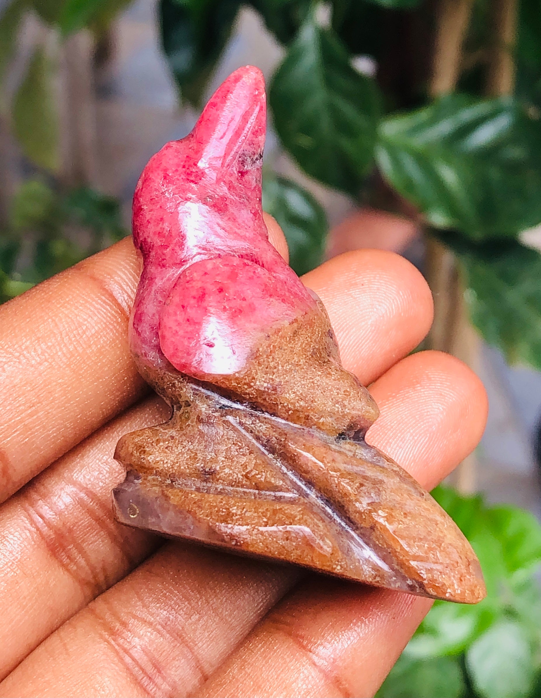 Morbid 215.00 Cts Genuine Rhodonite Carved Premium Bird 2026  Collection