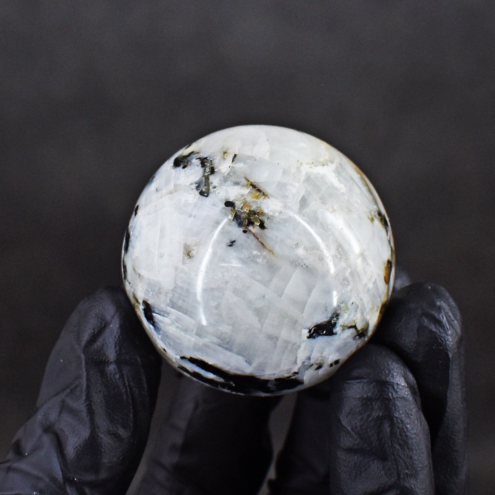 Natural 346.00 Cts Genuine Blue Flash Moonstone Crystal Specimen Healing Sphere