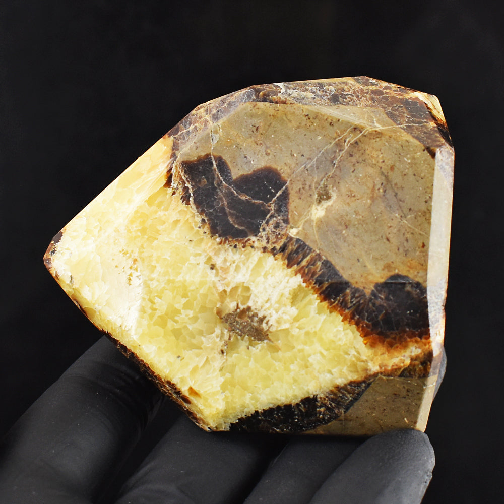 Excellent 1106.00 Cts Genuine Septarian Agate Free Form Crystal Specimen Gemstone Tower