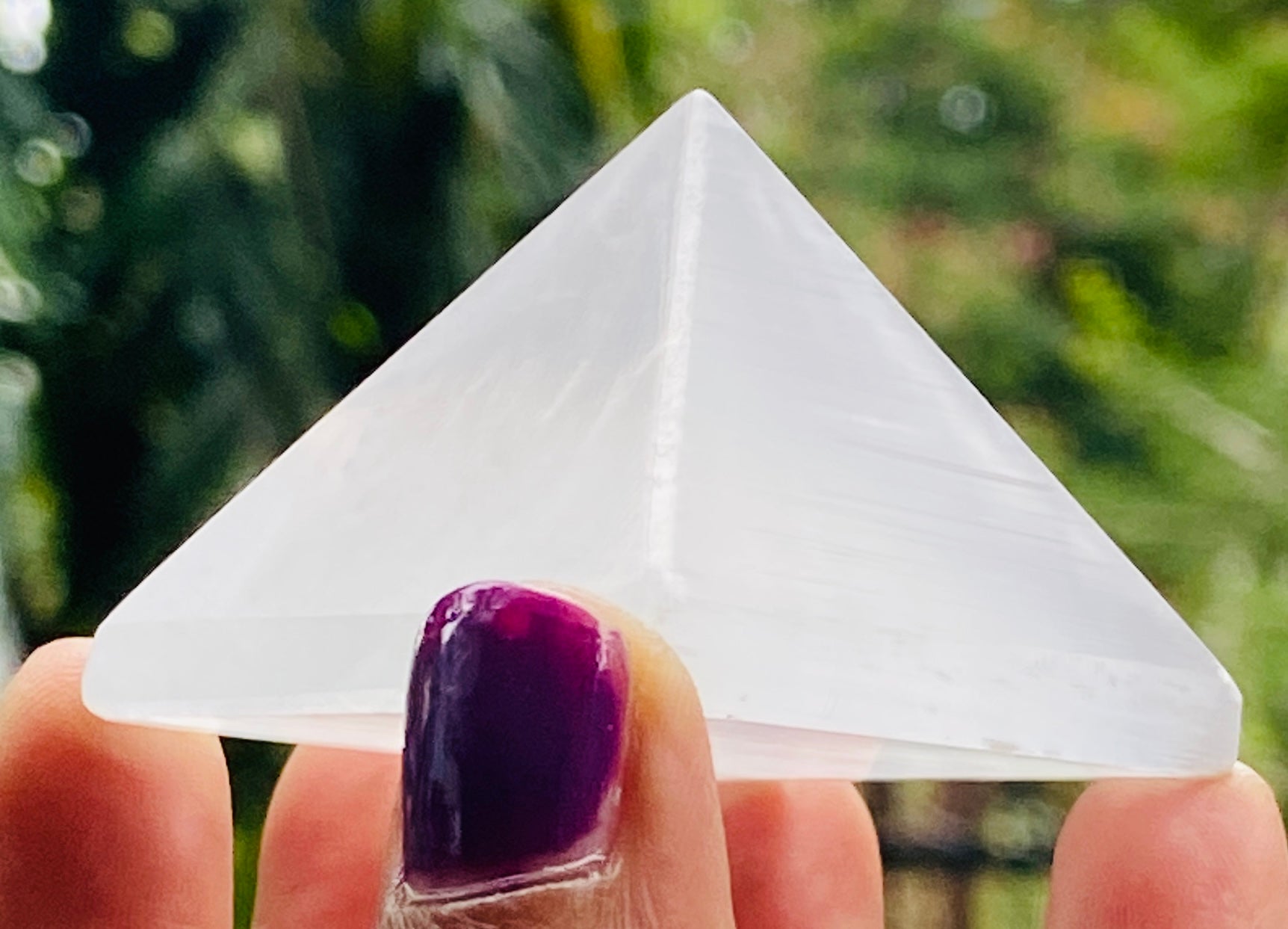 Radiant 258.00 Cts Exclusive Selenite Healing Crystal Specimen Premium Pyramid