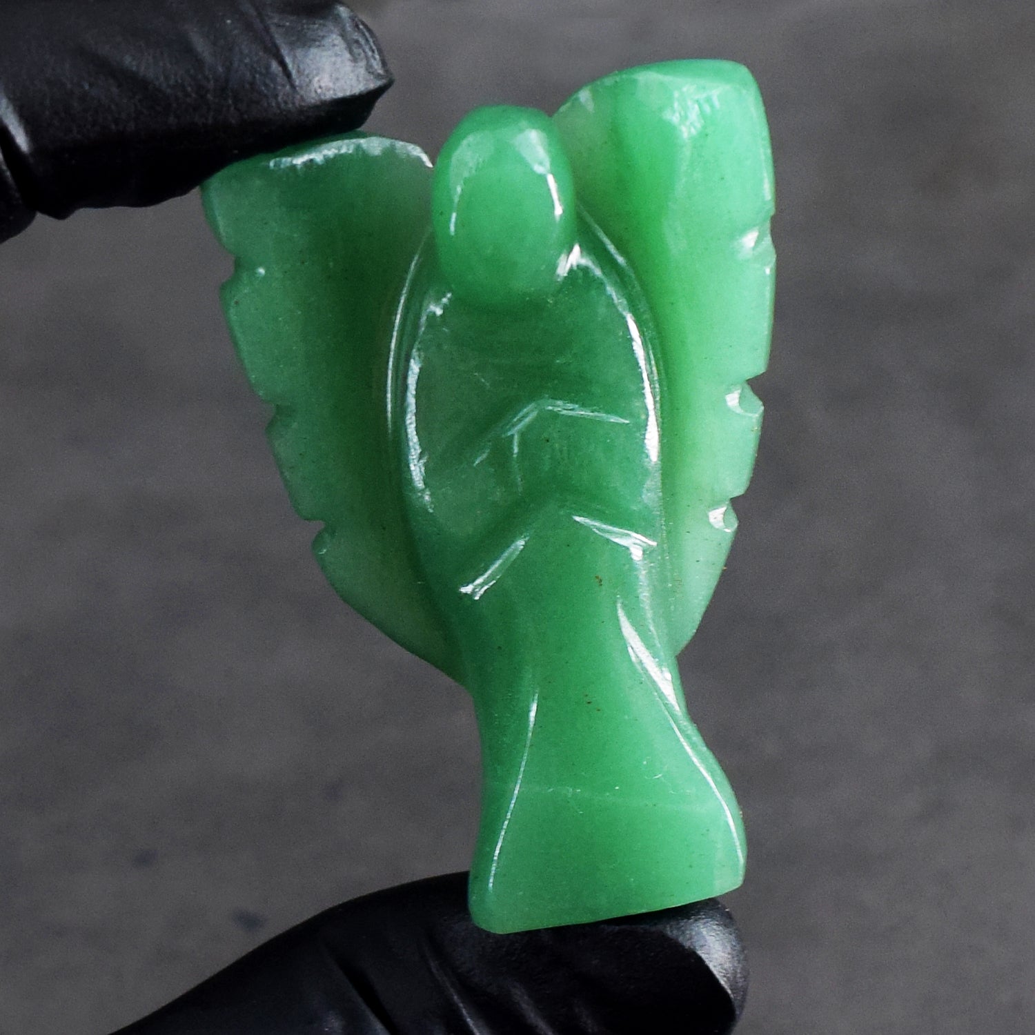 Admirable 142.00 Cts Genuine Green Aventurine Healing Premium Divine Crystal Angel