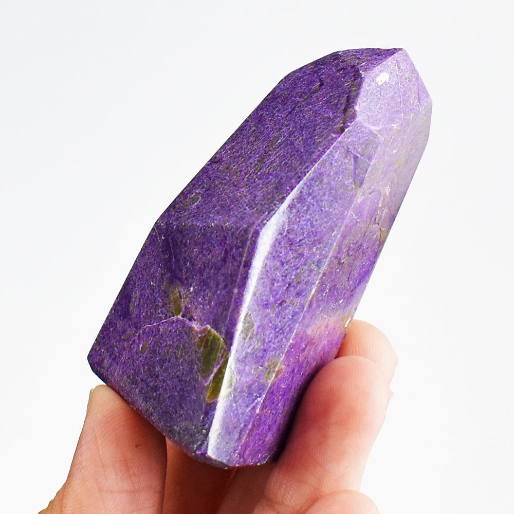 Gorgeous 360.00 Cts Genuine Stichtite Free Form Crystal Specimen Gemstone Tower