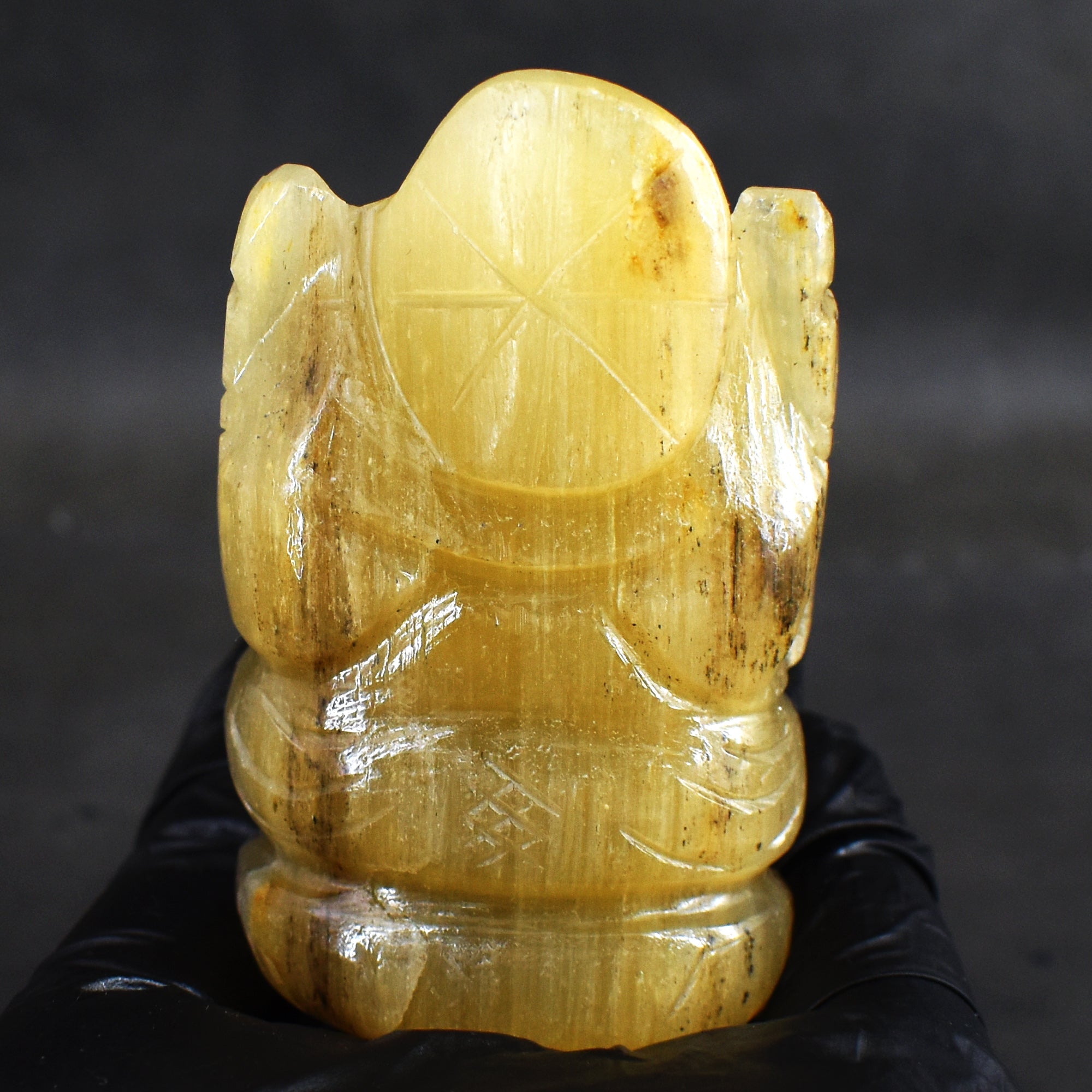 Miraculous 535.00 Cts Genuine Multicolor Fluorite Hand Carved Premium Lord Ganesha Crystal