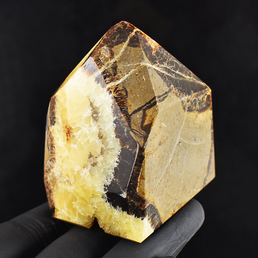 Excellent 1106.00 Cts Genuine Septarian Agate Free Form Crystal Specimen Gemstone Tower