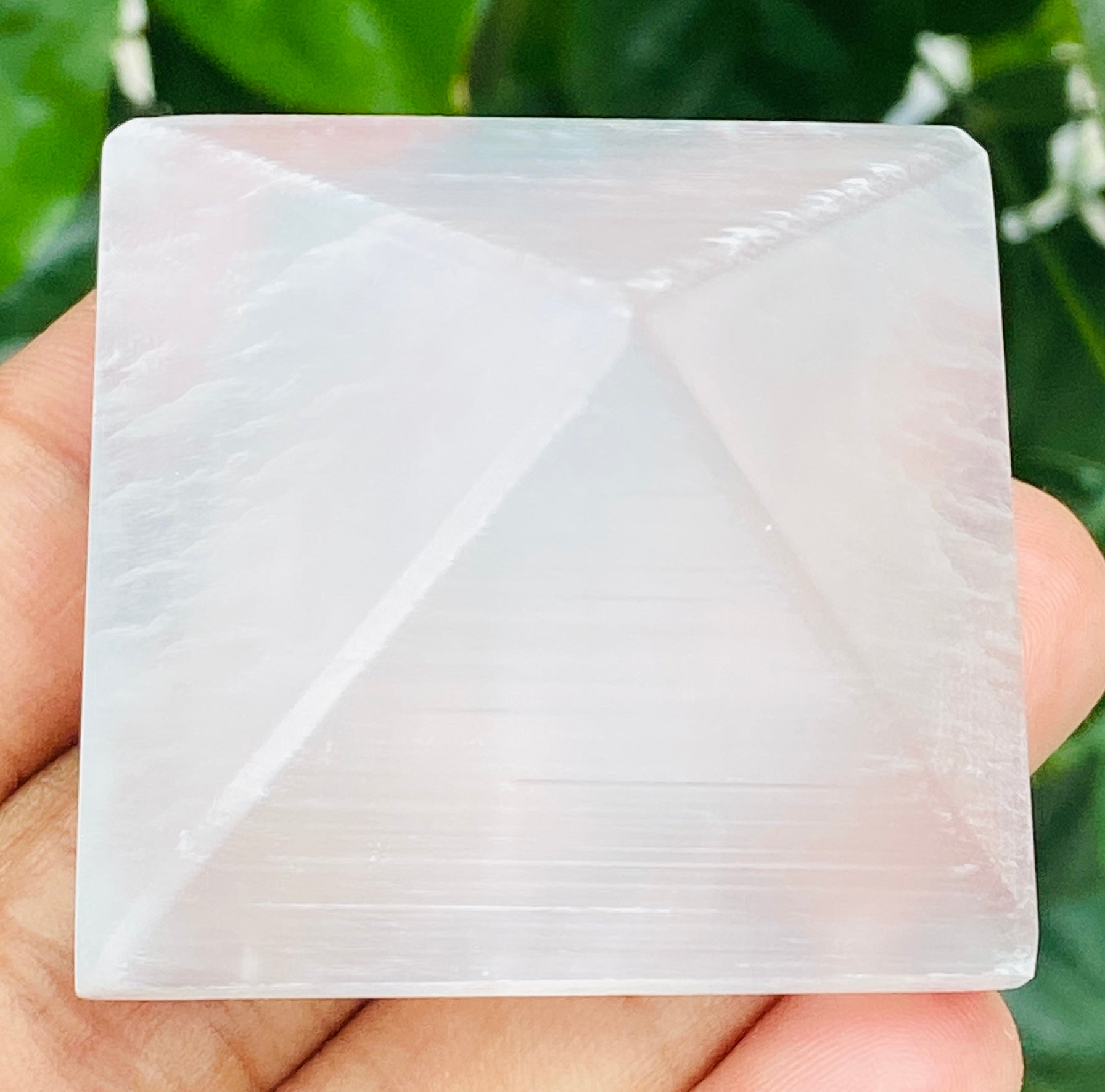 Radiant 258.00 Cts Exclusive Selenite Healing Crystal Specimen Premium Pyramid