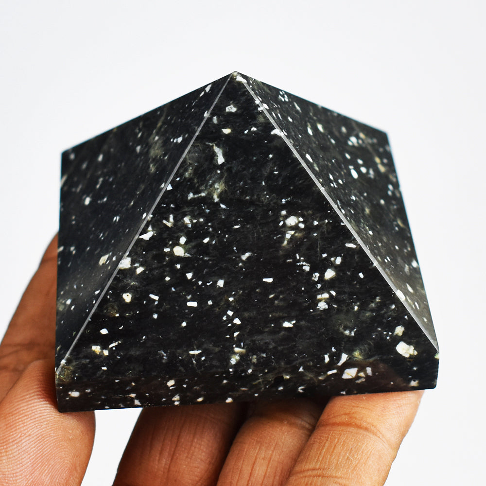 Beautiful  824.00 Cts Genuine  Galaxy Jasper  Hand Carved  Healing Crystal  Pyramid  Gemstone