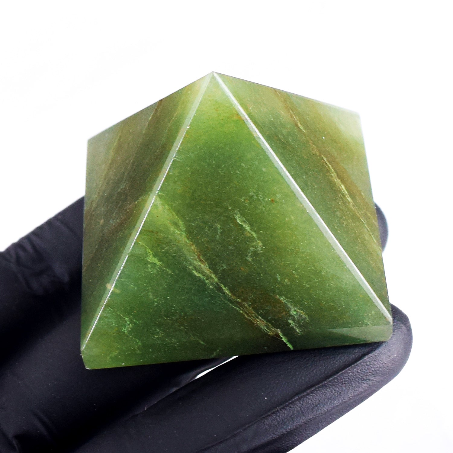 Fabulous 521.00 Cts Genuine Green Aventurine Healing Divine Premium Crystal Specimen Pyramid