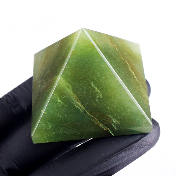 Fabulous 521.00 Cts Genuine Green Aventurine Healing Divine Premium Crystal Specimen Pyramid