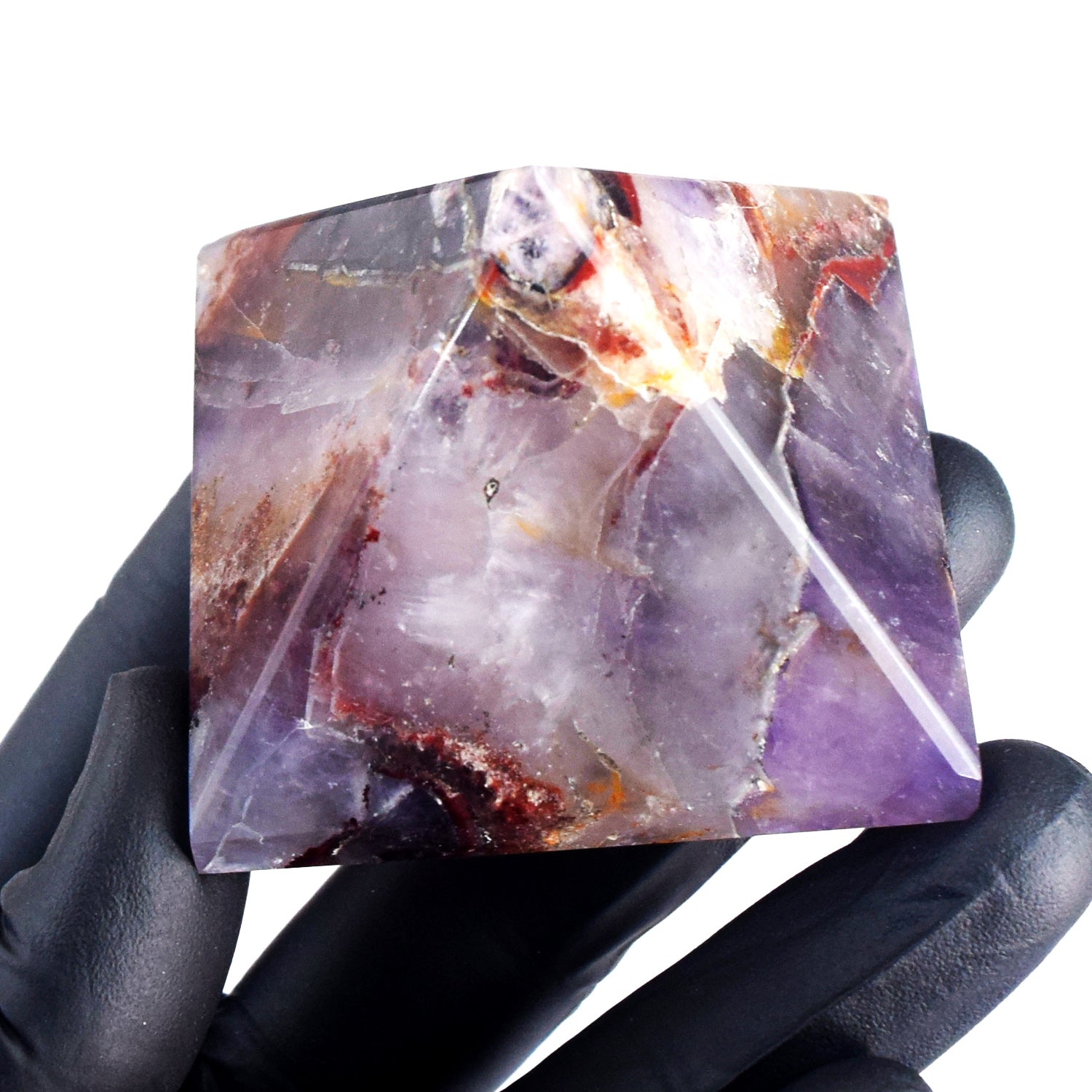 Beautiful 693.00 Cts Genuine Amethyst Crystal Specimen Healing Divine Pyramid