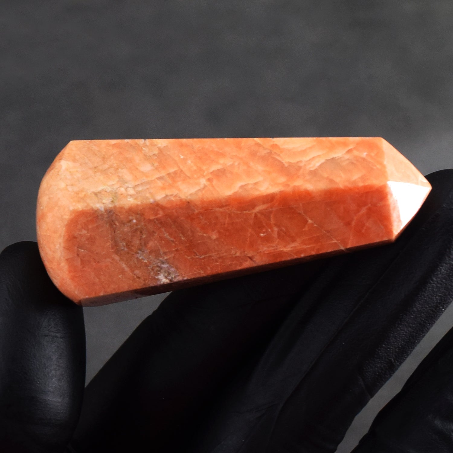 Graceful 245.00 Carats Genuine Peach Moonstone Crystal Gemstone Healing Point