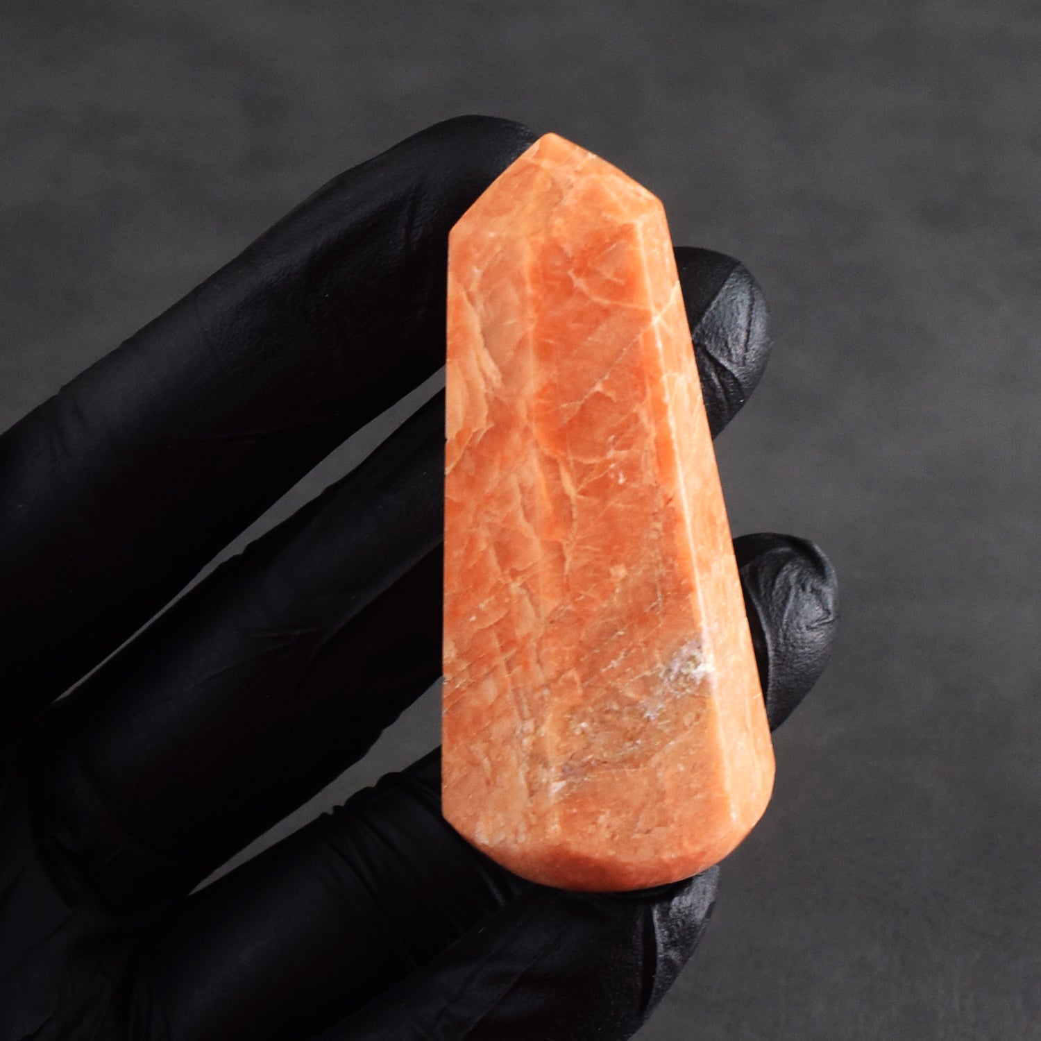 Graceful 245.00 Carats Genuine Peach Moonstone Crystal Gemstone Healing Point