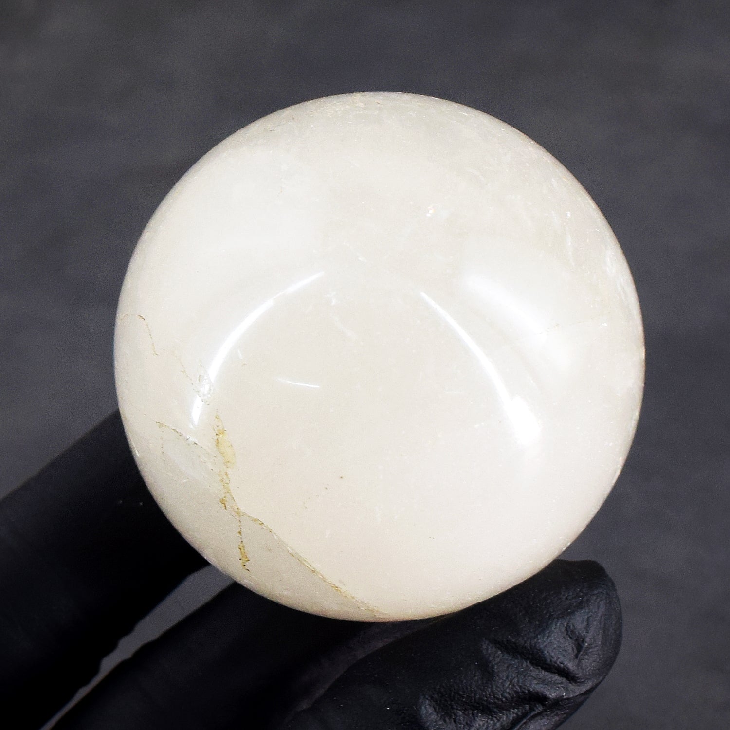 Elegant 864.00  Carats  Genuine  White Quartz  Hand  Carved  Crystal  Healing  Gemstone  Sphere