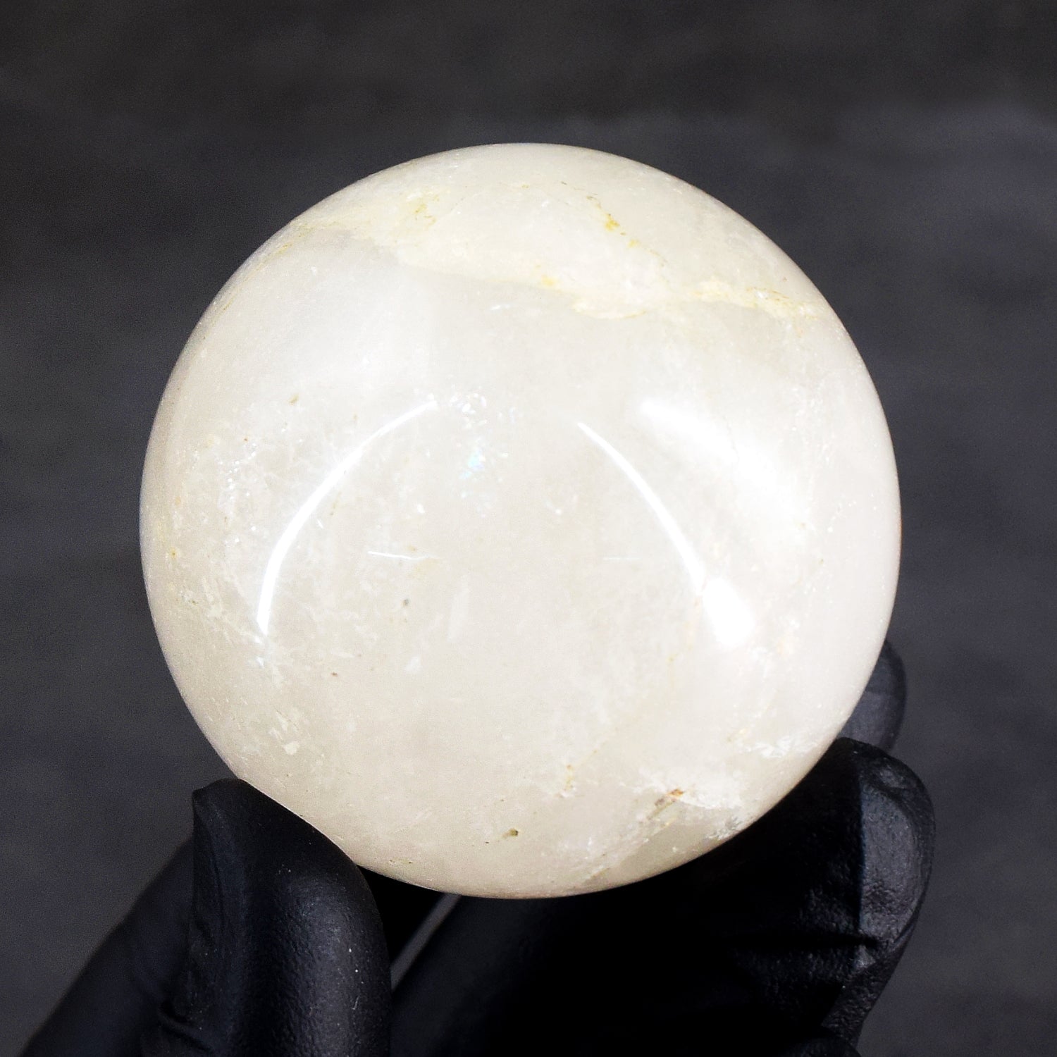 Elegant 864.00  Carats  Genuine  White Quartz  Hand  Carved  Crystal  Healing  Gemstone  Sphere