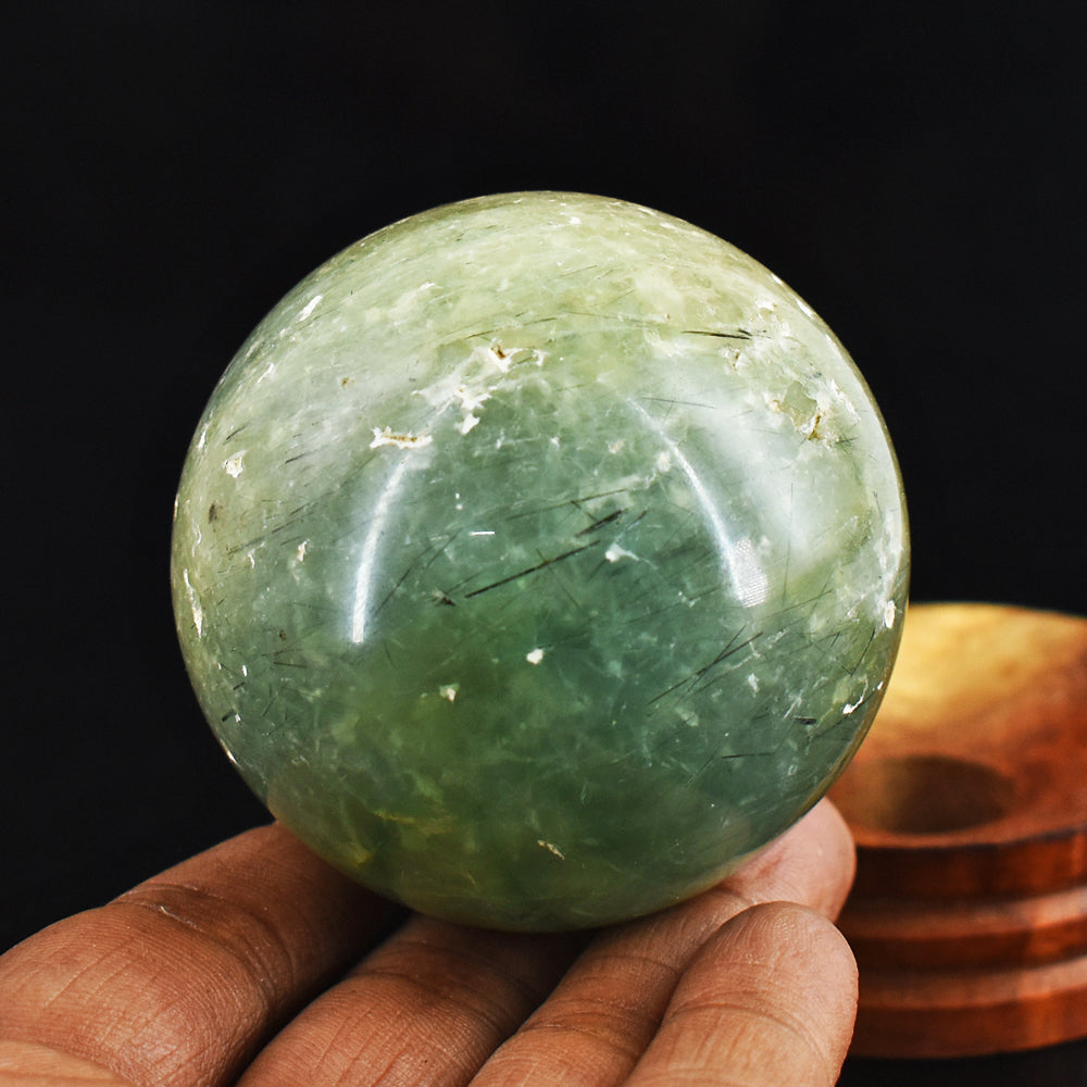 Beautiful 1339.00 Carats Genuine Phrenite Hand Carved Crystal Healing Gemstone Sphere
