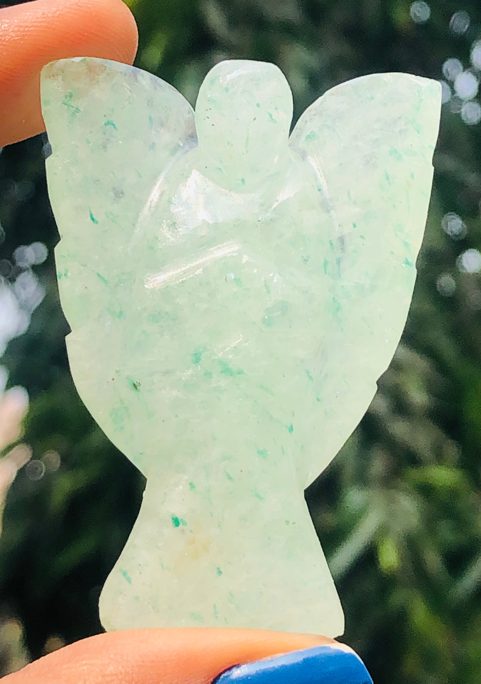 Attractive 173.00 Cts Genuine Green Aventurine Healing Premium Divine Crystal Angel