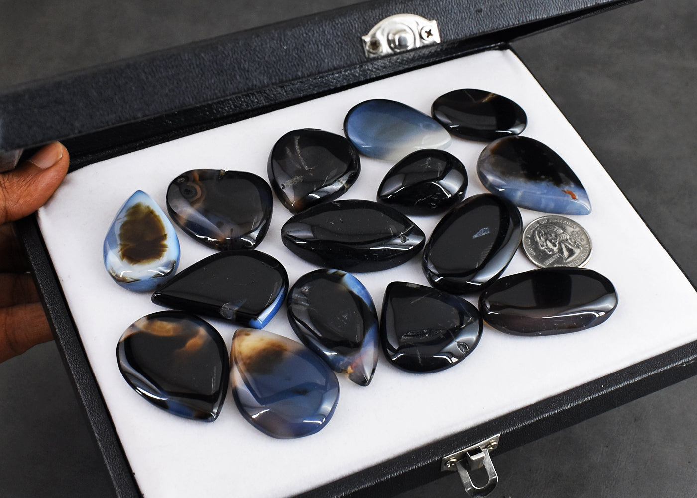 Natural  1150.00  Carats  Genuine Agate  Untreated Gemstone Cabochon Lot