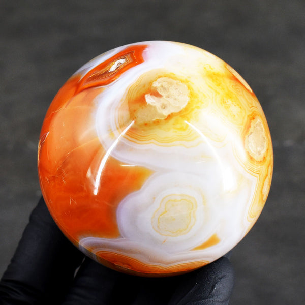 Excellent 1385.00 Cts Genuine Carnelian Crystal Specimen Healing Gemstone Sphere