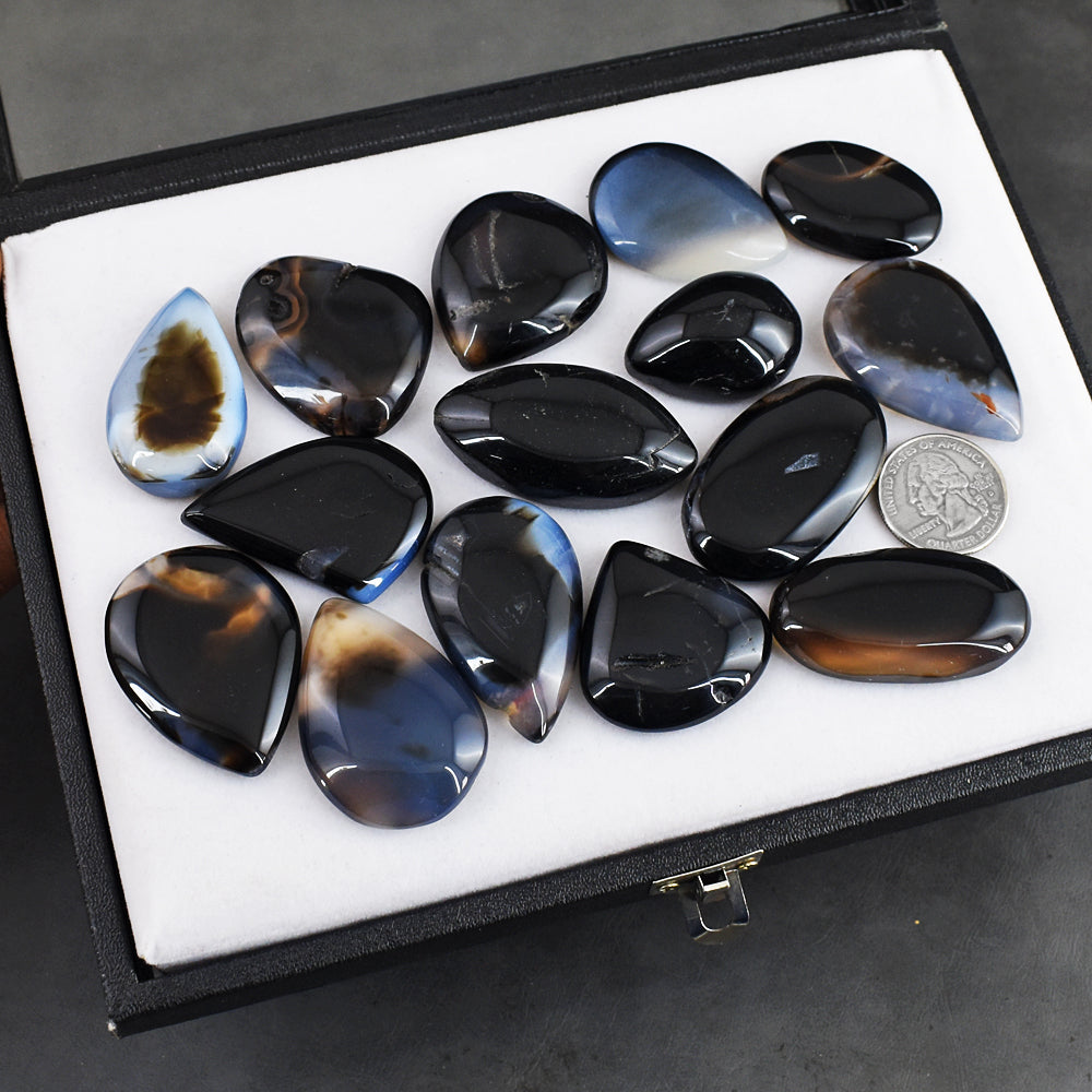 Natural  1150.00  Carats  Genuine Agate  Untreated Gemstone Cabochon Lot