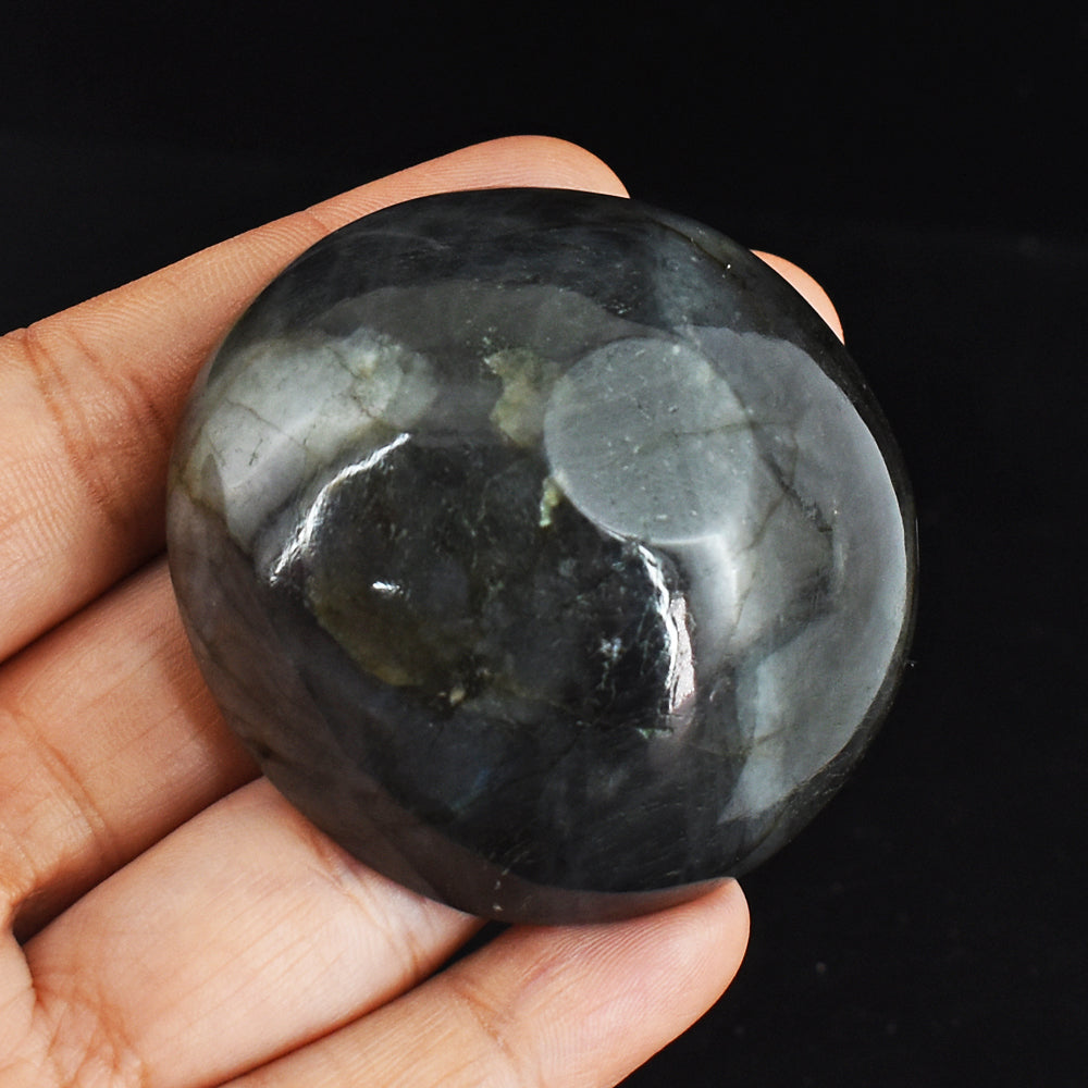 Exclusive  175.00 Carats  Genuine  Labradorite  Hand  Carved  Crystal  Gemstone  Carving  Bowl