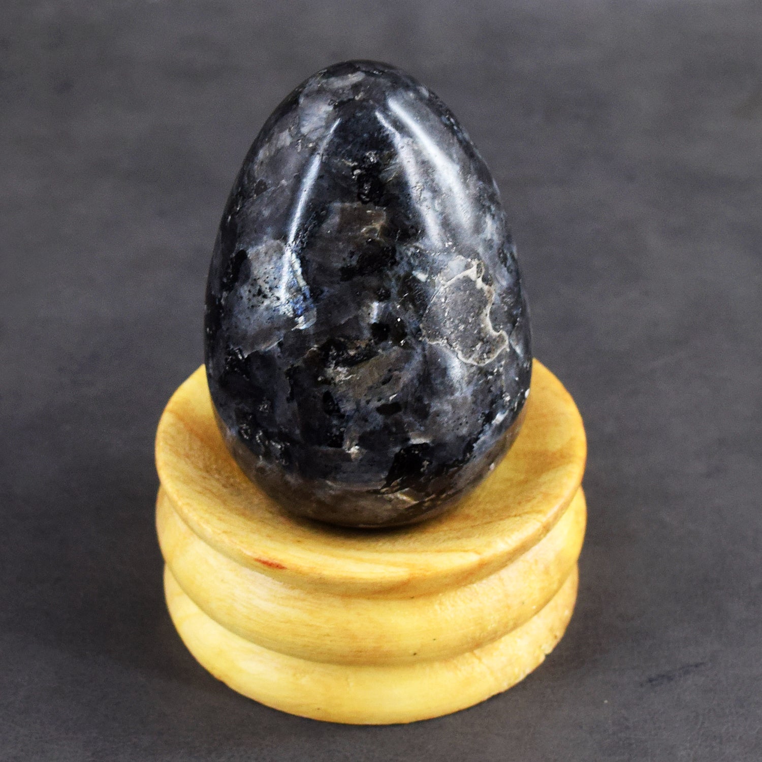 Finest Quality 805.00 Cts Genuine Larvikite Premium Healing Egg Crystal