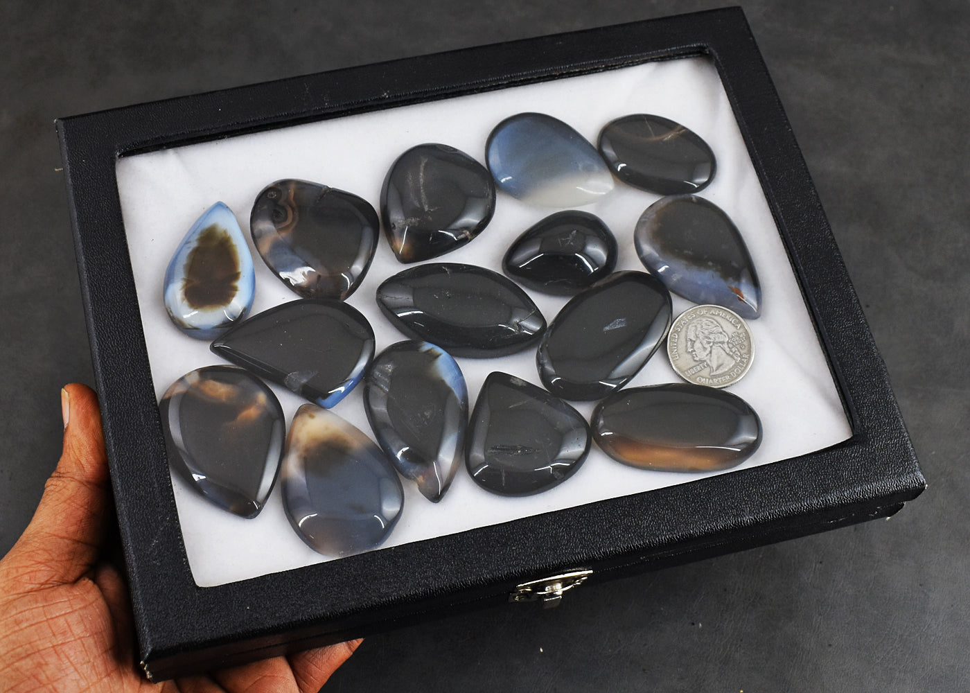 Natural  1150.00  Carats  Genuine Agate  Untreated Gemstone Cabochon Lot