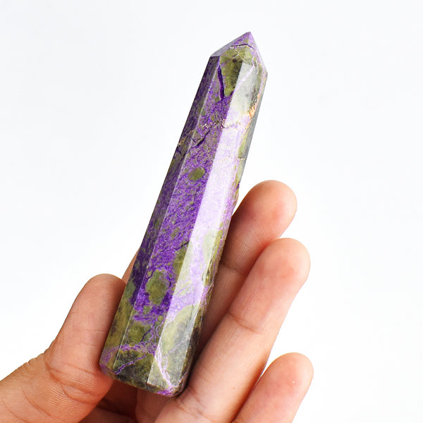 Beautiful  262.00 Carats  Genuine Stichtite  Hand  Carved Crystal Healing Gemstone  Point