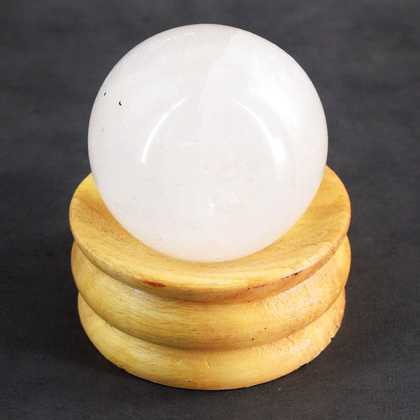 Elegant 711.00  Carats  Genuine  White Quartz  Hand  Carved  Crystal  Healing  Gemstone  Sphere