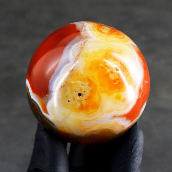 Stunning 1275.00 Cts Genuine Carnelian Crystal Specimen Healing Gemstone Sphere