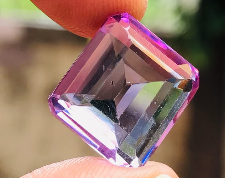 Beautiful 13.00 Cts Genuine Amethyst Faceted Loose Gemstone