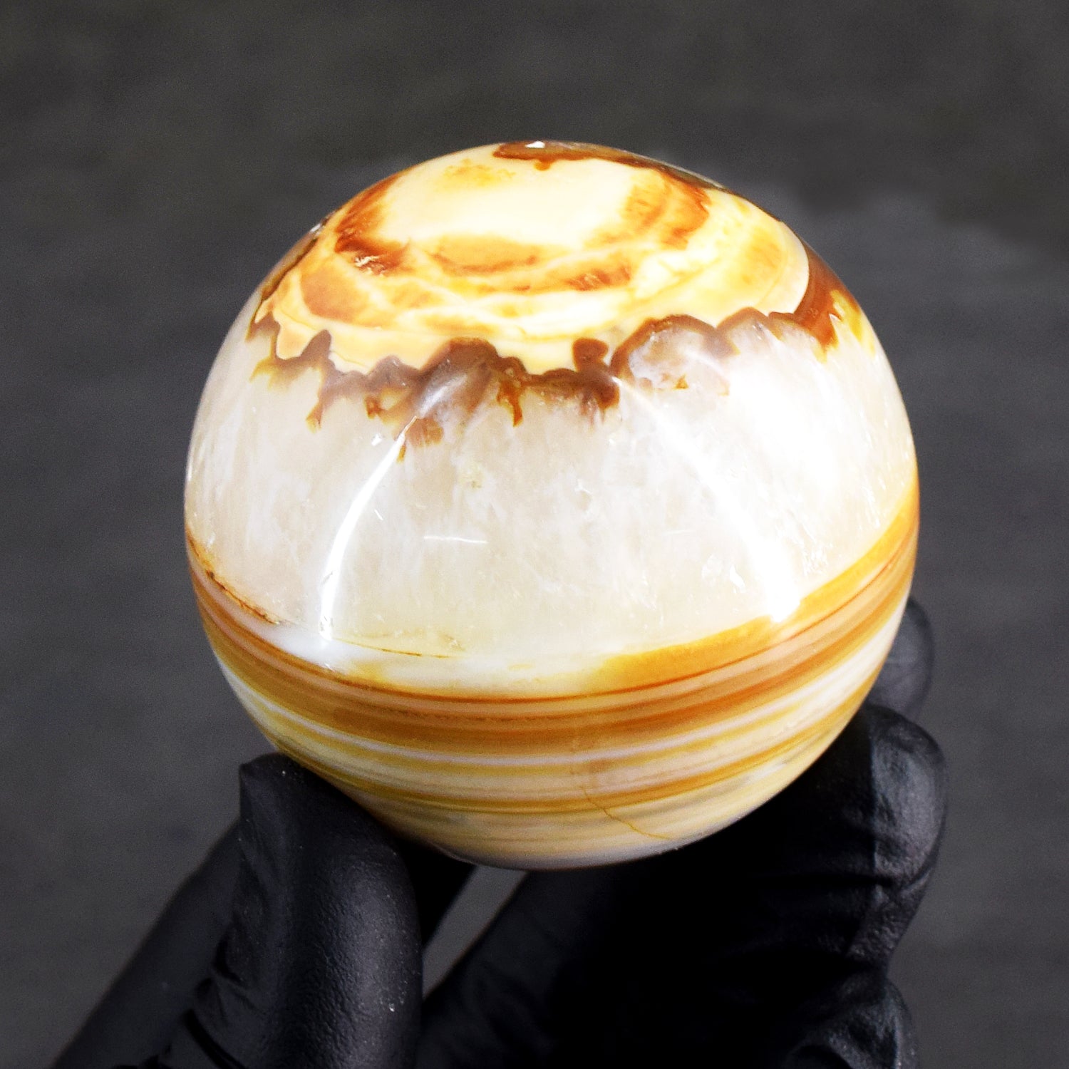 Beautiful 958.00 Cts Genuine  Agate Hand Carved Crystal Healing Gemstone Sphere