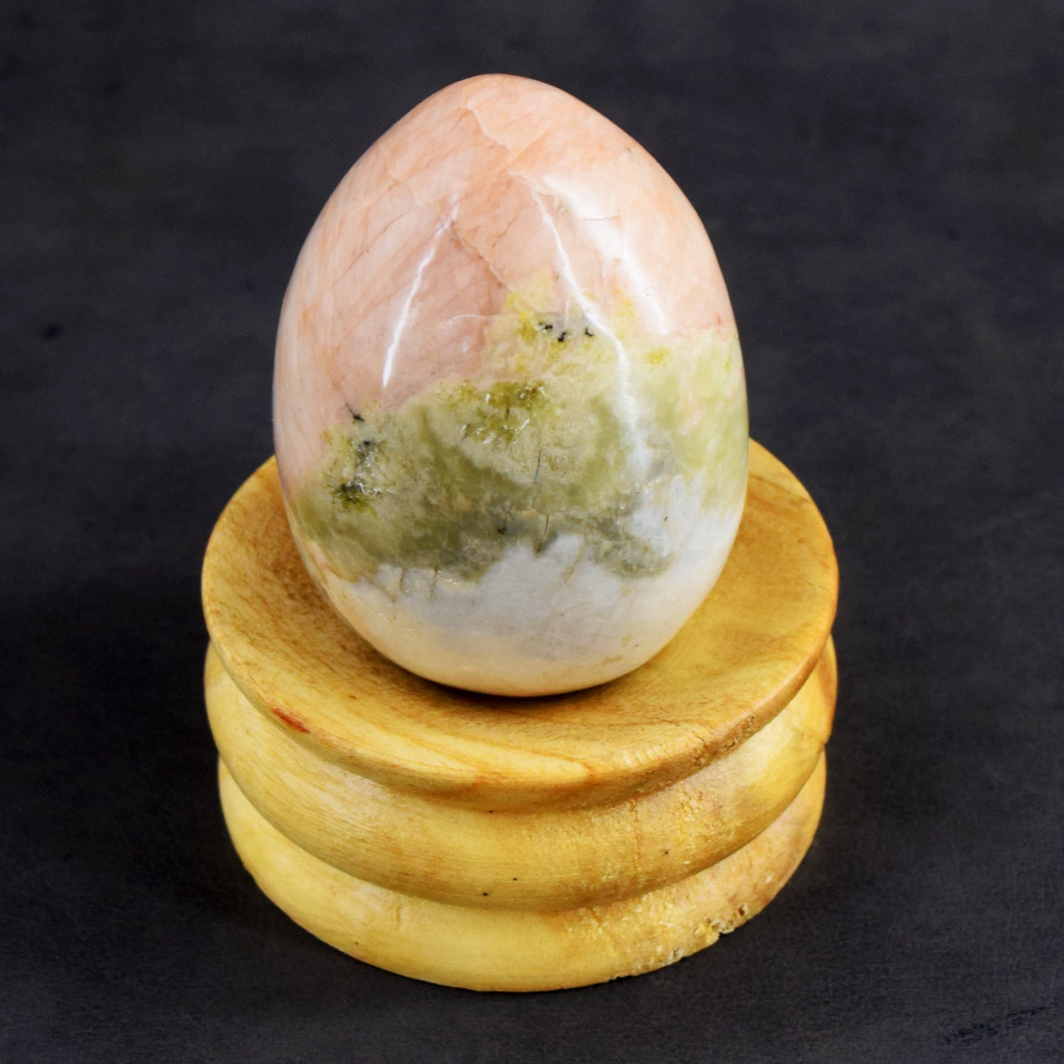 Amazing 663.00 Cts Genuine Blood Green Unakite Healing Crystal Premium Egg