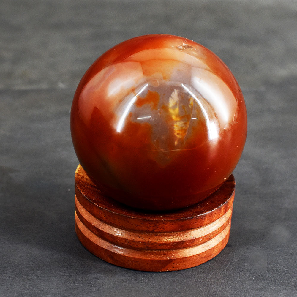 Artisian 1338.00 Cts Genuine Carnelian Crystal Specimen Sphere Healing Gemstone