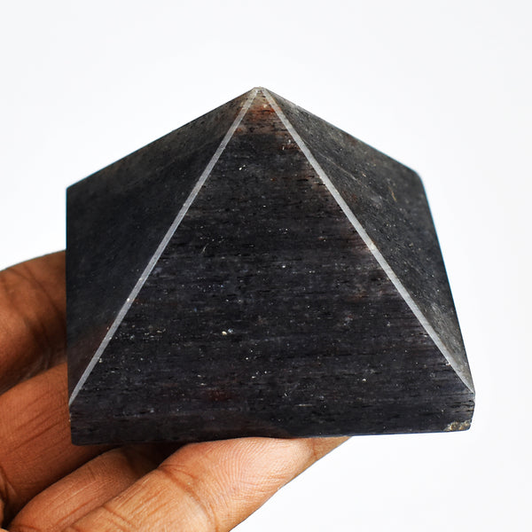 727.00  Carats  Genuine Rutile  Quartz  Hand  Carved  Natural  Healing  Crystal Gemstone Pyramid