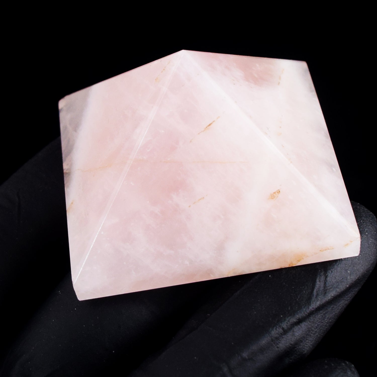 Radiant 326.00 Cts Exclusive Rose Quartz Healing Crystal Specimen Divine Premium Pyramid