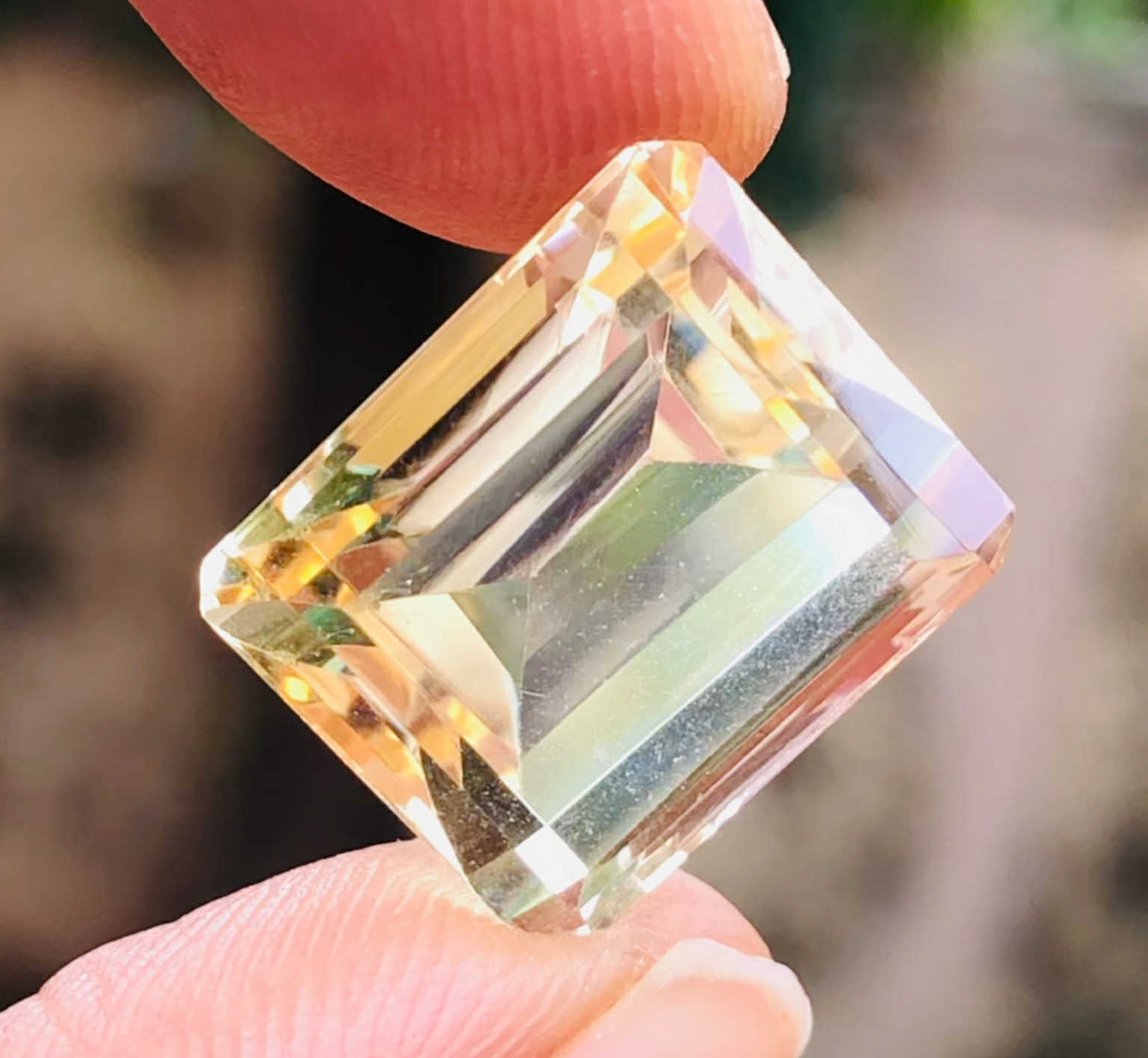 Best 14.00 Cts Genuine Citrine Faceted Loose Gemstone