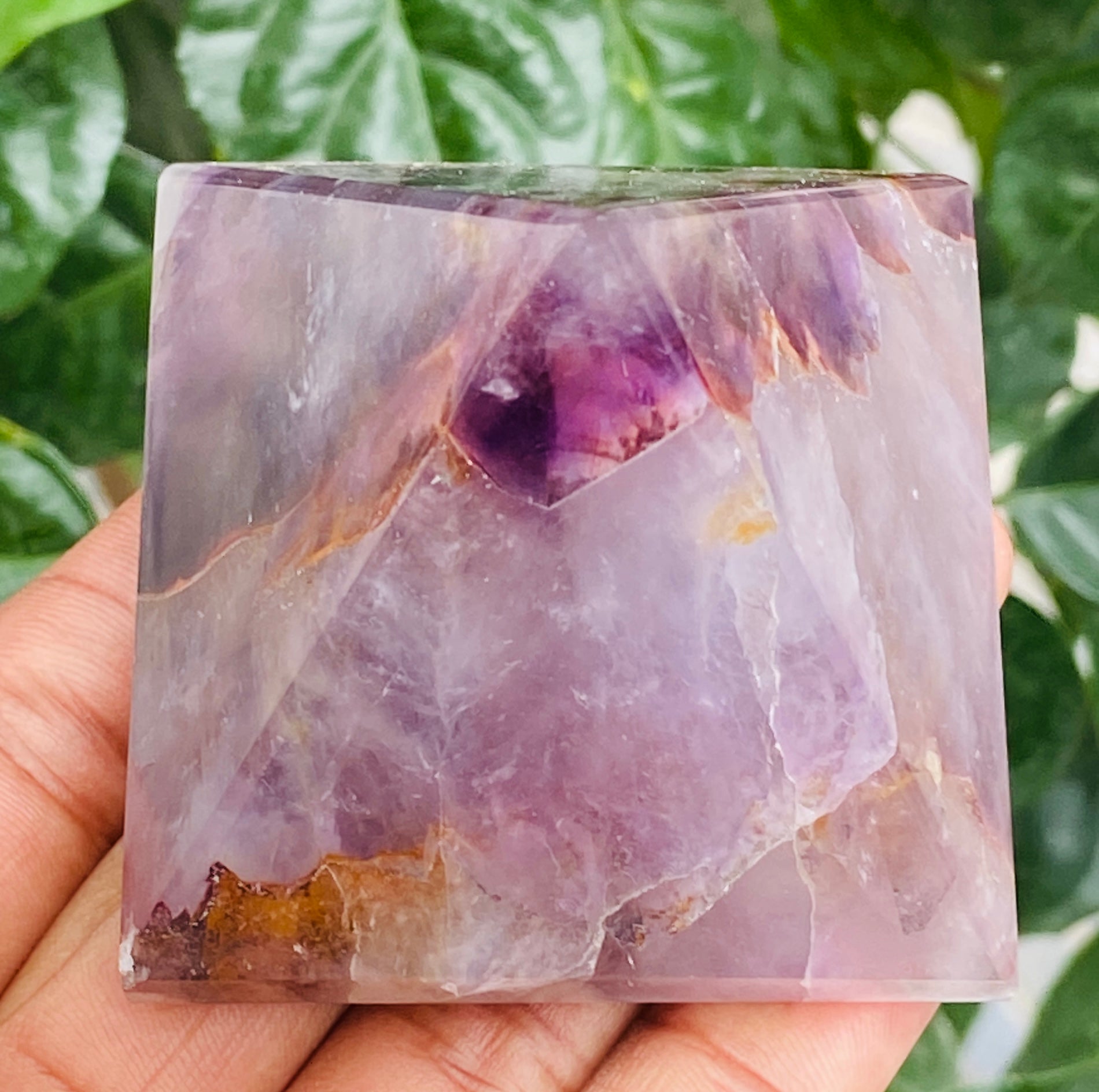 Genuine 731.00 Cts Exclusive Amethyst Healing Crystal Specimen Premium Pyramid