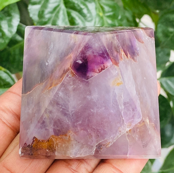 Genuine 731.00 Cts Exclusive Amethyst Healing Crystal Specimen Premium Pyramid