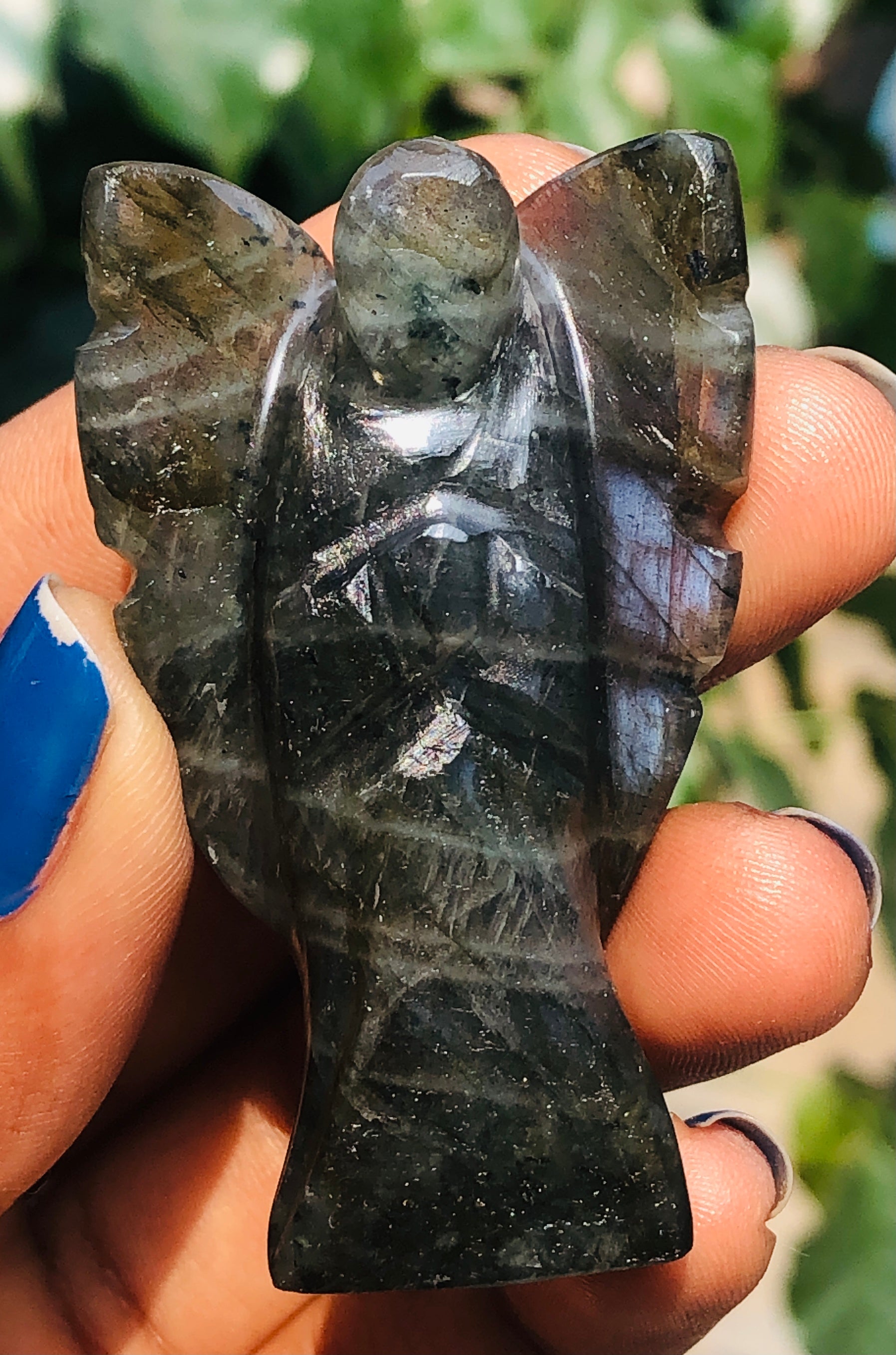 Attractive 143.00 Cts Genuine Labradorite Healing Premium Divine Crystal Angel