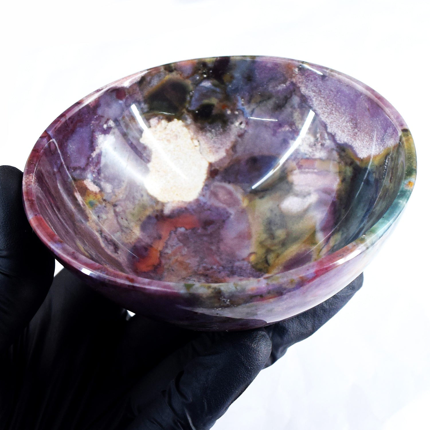 Great 465.00 Carats Genuine Bloodstone Hand Carved Crystal Gemstone Carving Big Bowl