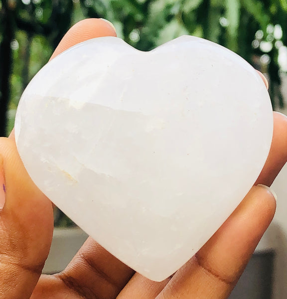 Fabulous 566.00 Cts Genuine White Quartz Crystal Specimen Gemstone Healing Big Heart